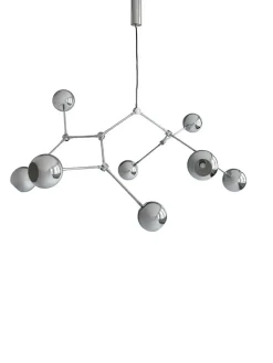 Drop Chandelier Globe, Chrome fra<101 Copenhagen Sale