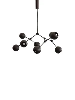 Drop Chandelier Globe, Mini, Burned Black fra<101 Copenhagen Clearance