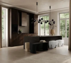 Drop Chandelier Globe, Mini, Burned Black fra<101 Copenhagen Clearance