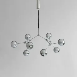 Drop Chandelier Globe, Mini, Chrome fra<101 Copenhagen Clearance