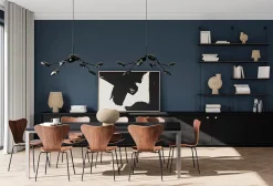 Drop Chandelier, mini burned black fra<101 Copenhagen Best