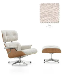 Eames Lounge Chair inkl. Fodskammel, valnød/Nubia fra<Vitra Sale