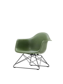 Eames Plastic Armchair LAR, sortlakeret fra<Vitra Clearance