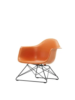 Eames Plastic Armchair LAR, sortlakeret fra<Vitra Clearance