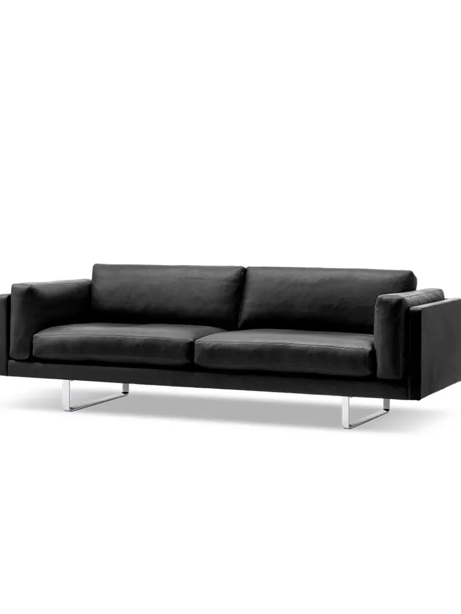 EJ 280 Pure Sofa i sort læder fra Erik Jørgensen<Fredericia Furniture Online