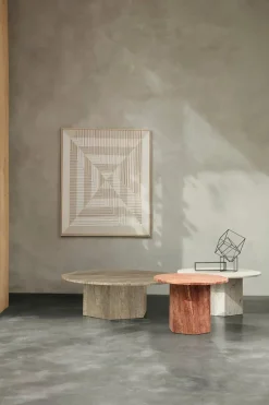 Epic Coffee Table Ø60 cm, travertine fra<GUBI Hot