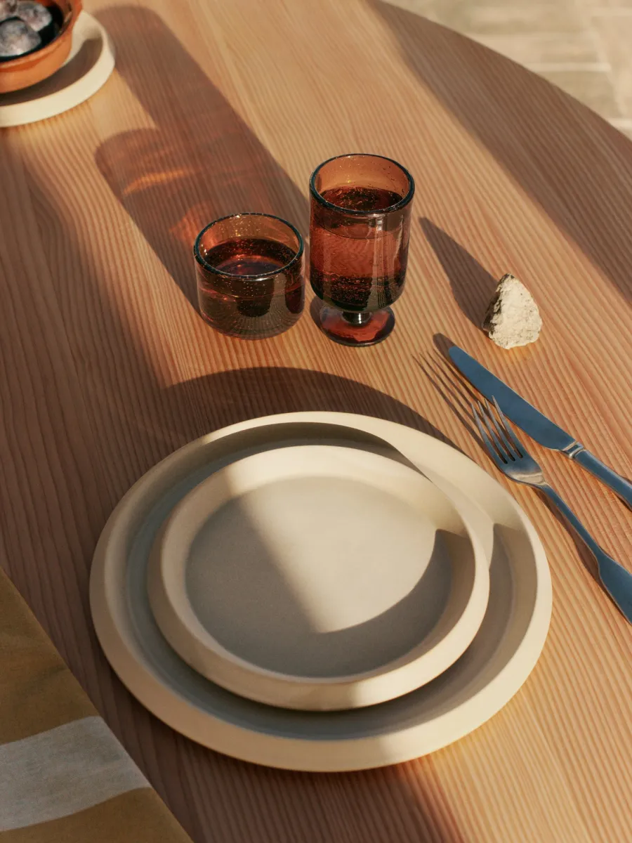 Erena Dinner Plate Ø29 Cream, middagstallerken fra<Ferm Living Sale