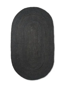 Eternal Oval Jute Rug - Black fra<Ferm Living New
