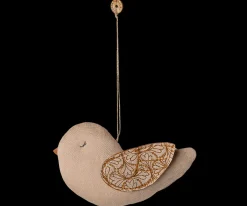 Fabric ornament, Fugl - Vinter hjerte<Maileg