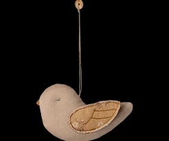 Fabric ornament, Fugl marmor latte fra<Maileg Hot