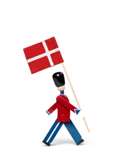 Fanebærer med tekstilflag, mini af<Kay Bojesen New