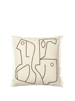 Figure Cushion, off-white/coffee fra<Ferm Living Best
