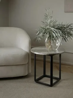 Florence sidebord Ø50, Gris Du Marais fra<New Works