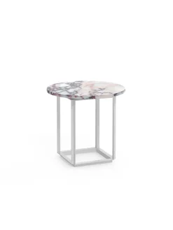 Florence sidebord Ø50, white viola fra<New Works New