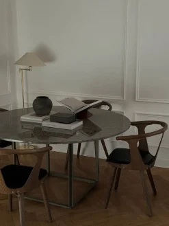 Florence spisebord Ø145, gris du marais fra<New Works Outlet