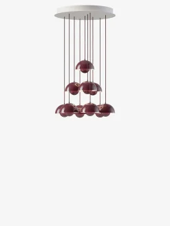 Flowerpot Chandelier VP10, 10 pendants reversed fra<&Tradition Sale