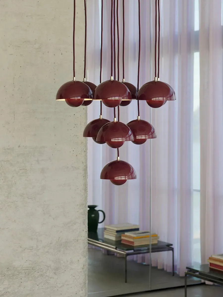 Flowerpot Chandelier VP10, 10 pendants reversed fra<&Tradition Sale