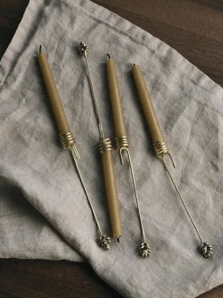 Forest Christmas Tree Candle Holders, sæt á 4 stk., brass fra<Ferm Living Online