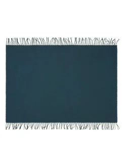 Franja Plaid, green/blue fra<Silkeborg Uldspinderi Online