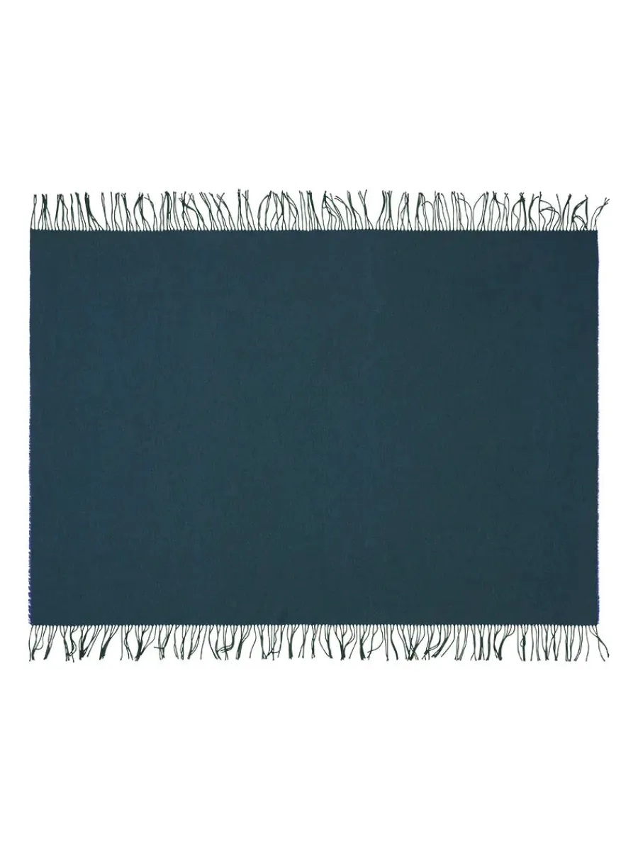 Franja Plaid, green/orange fra<Silkeborg Uldspinderi Best