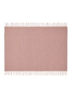 Franja Plaid, pink/brown fra<Silkeborg Uldspinderi Sale