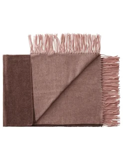 Franja Plaid, pink/yellow fra<Silkeborg Uldspinderi Clearance