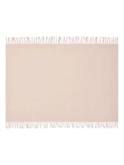 Franja Plaid, pink/yellow fra<Silkeborg Uldspinderi Clearance