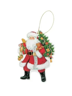 Gavemærker, julemand, 4 stk. fra<Caspari Online