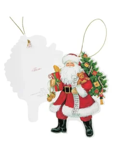 Gavemærker, julemand, 4 stk. fra<Caspari Online