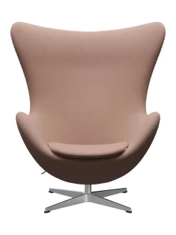 Ægget, sort læder/aluminium af Arne Jacobsen<Fritz Hansen Online