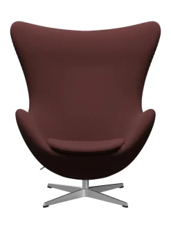 Ægget, sort læder/aluminium af Arne Jacobsen<Fritz Hansen Online