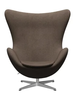 Ægget, sort læder/aluminium af Arne Jacobsen<Fritz Hansen Online