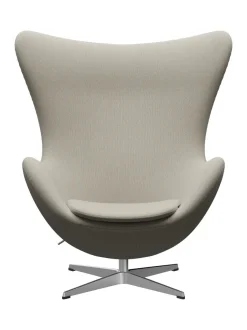 Ægget, sort læder/aluminium af Arne Jacobsen<Fritz Hansen Online