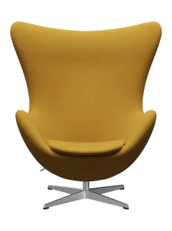 Ægget, sort læder/aluminium af Arne Jacobsen<Fritz Hansen Online