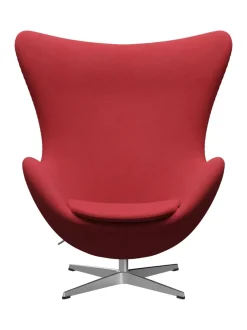 Ægget, sort læder/aluminium af Arne Jacobsen<Fritz Hansen Online