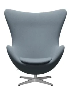 Ægget, sort læder/aluminium af Arne Jacobsen<Fritz Hansen Online
