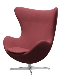 Ægget, sort læder/aluminium af Arne Jacobsen<Fritz Hansen Online