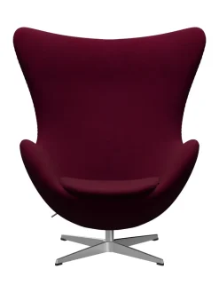 Ægget, sort læder/aluminium af Arne Jacobsen<Fritz Hansen Online
