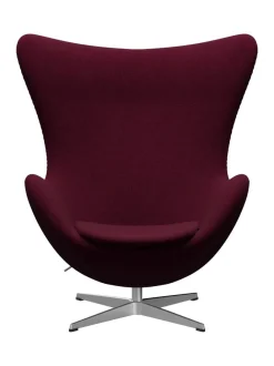Ægget, sort læder/aluminium af Arne Jacobsen<Fritz Hansen Online