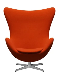 Ægget, sort læder/aluminium af Arne Jacobsen<Fritz Hansen Online