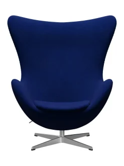 Ægget, sort læder/aluminium af Arne Jacobsen<Fritz Hansen Online