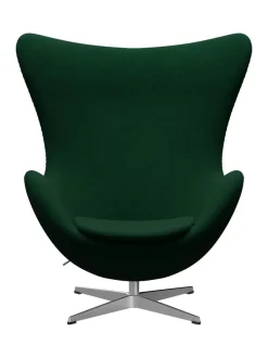 Ægget, sort læder/aluminium af Arne Jacobsen<Fritz Hansen Online