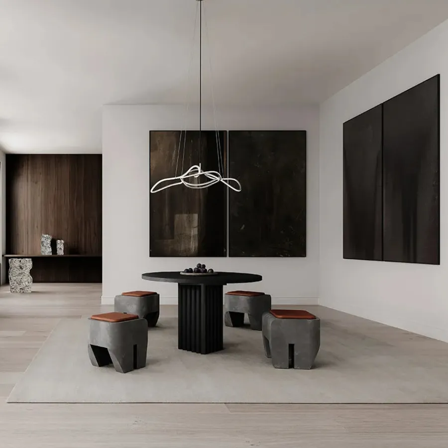 Ghost Chandelier, Mini, Chrome fra<101 Copenhagen New