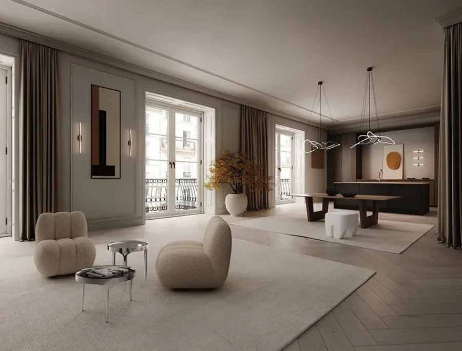 Ghost Chandelier, Mini, Chrome fra<101 Copenhagen New