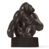 Gorilla figur grafit 20,5 cm fra<Royal Copenhagen Discount