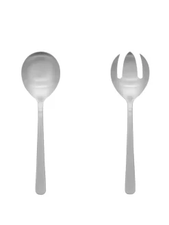 Grand Prix Salatbestik i mat stål, lille fra Kay Bojesen<Kay Bojesen Denmark New