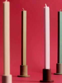 Hexagon Candle 4 Stk., dark fra<HAY