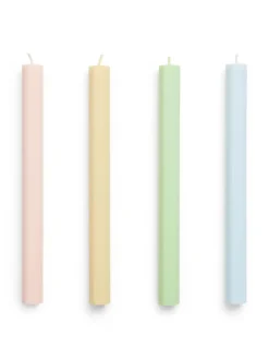 Hexagon Candle 4 Stk., pastel fra<HAY Online