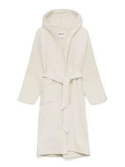 Hooded Terry badekåbe, Pure Ecru fra<Aiayu