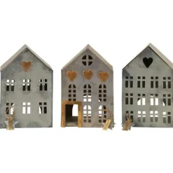 Hus til fyrfadslys Stillenat - 3 stk. ass. fra<Ib Laursen